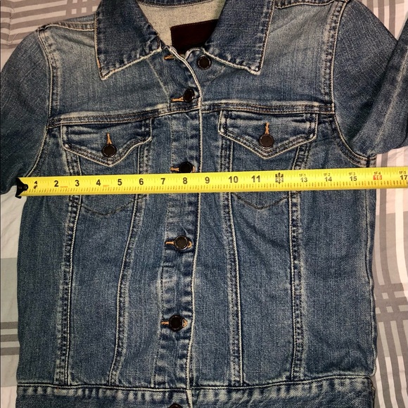 Calvin Klein Jean jacket Sz S cropped med wash - Picture 13 of 15